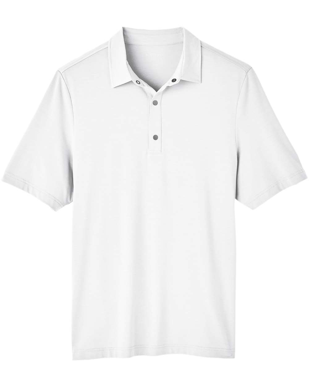 Men's JAQ Snap-Up Stretch Performance Polo - Front - B157D3003 - White