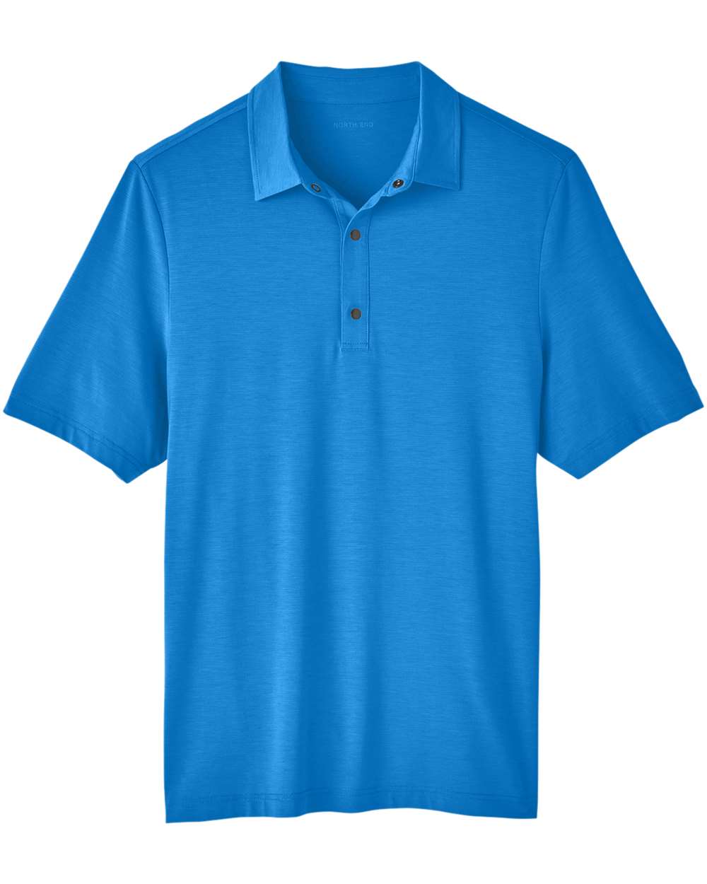 Men's JAQ Snap-Up Stretch Performance Polo - Front - B157D3103 - Light Nautical Blue