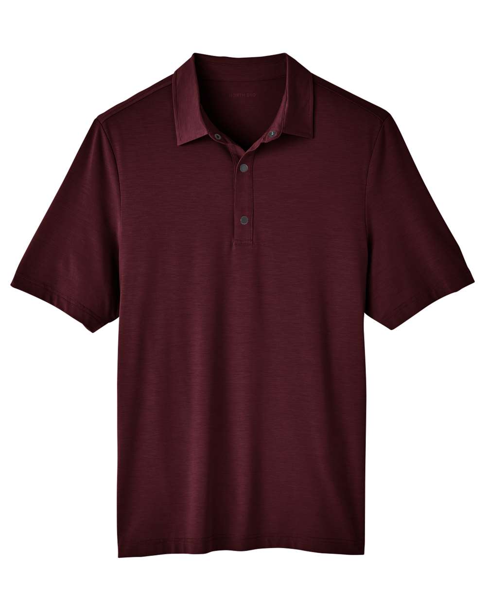Men's JAQ Snap-Up Stretch Performance Polo - Front - B157D3533 - Burgundy