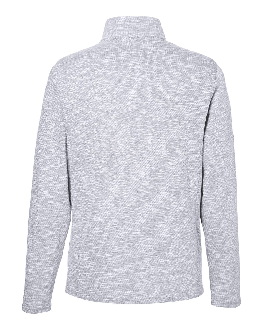 Men's Eclipse Jacquard Quarter-Zip Pullover - Back - B178D3023 - Platinum Heather