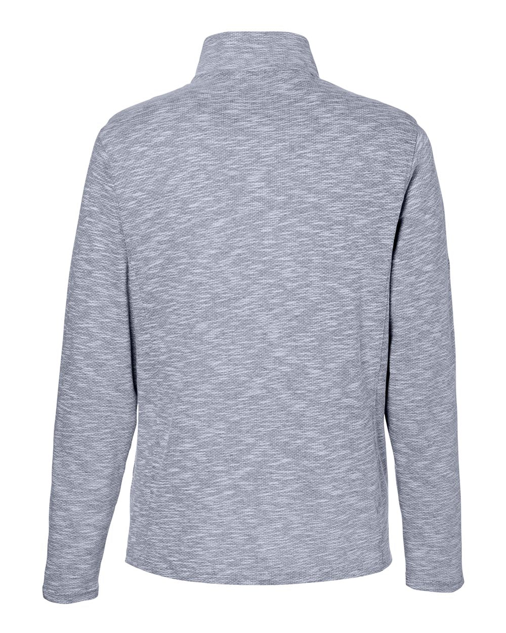 Men's Eclipse Jacquard Quarter-Zip Pullover - Back - B178D3653 - Classic Navy Heather