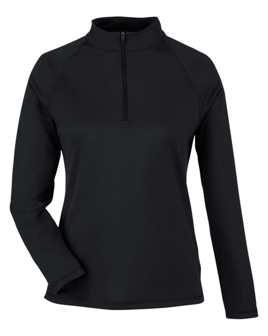 Women's Revive Coolcore® Quarter-Zip Pullover - Front - B175D3502 - Black