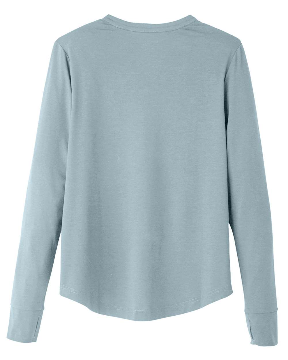 Women's JAQ Stretch Performance V-Neck Snap Pullover - Back - B171D3252 - Opal Blue
