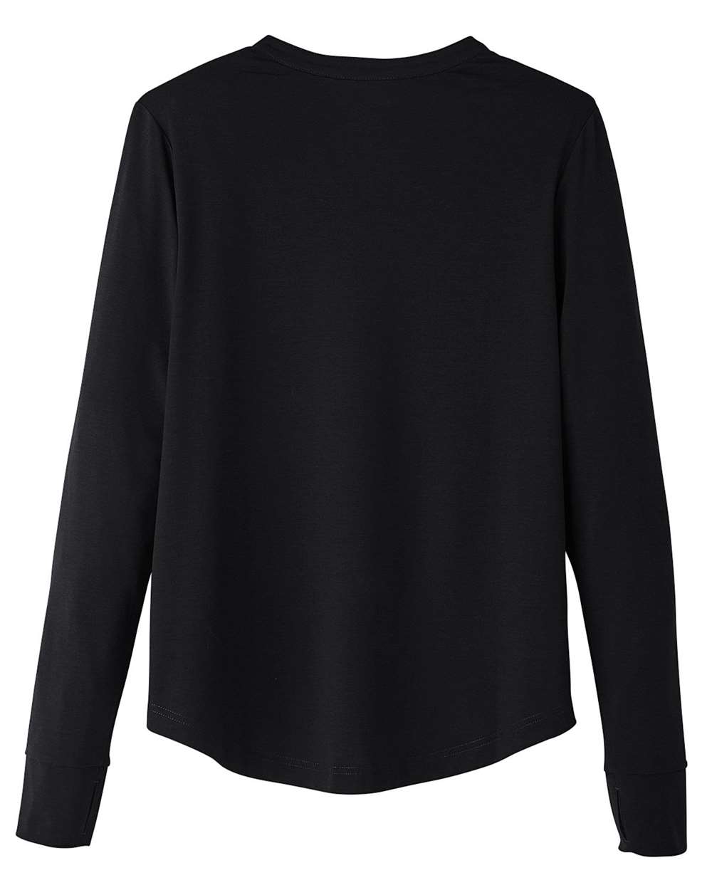 Women's JAQ Stretch Performance V-Neck Snap Pullover - Back - B171D3502 - Black