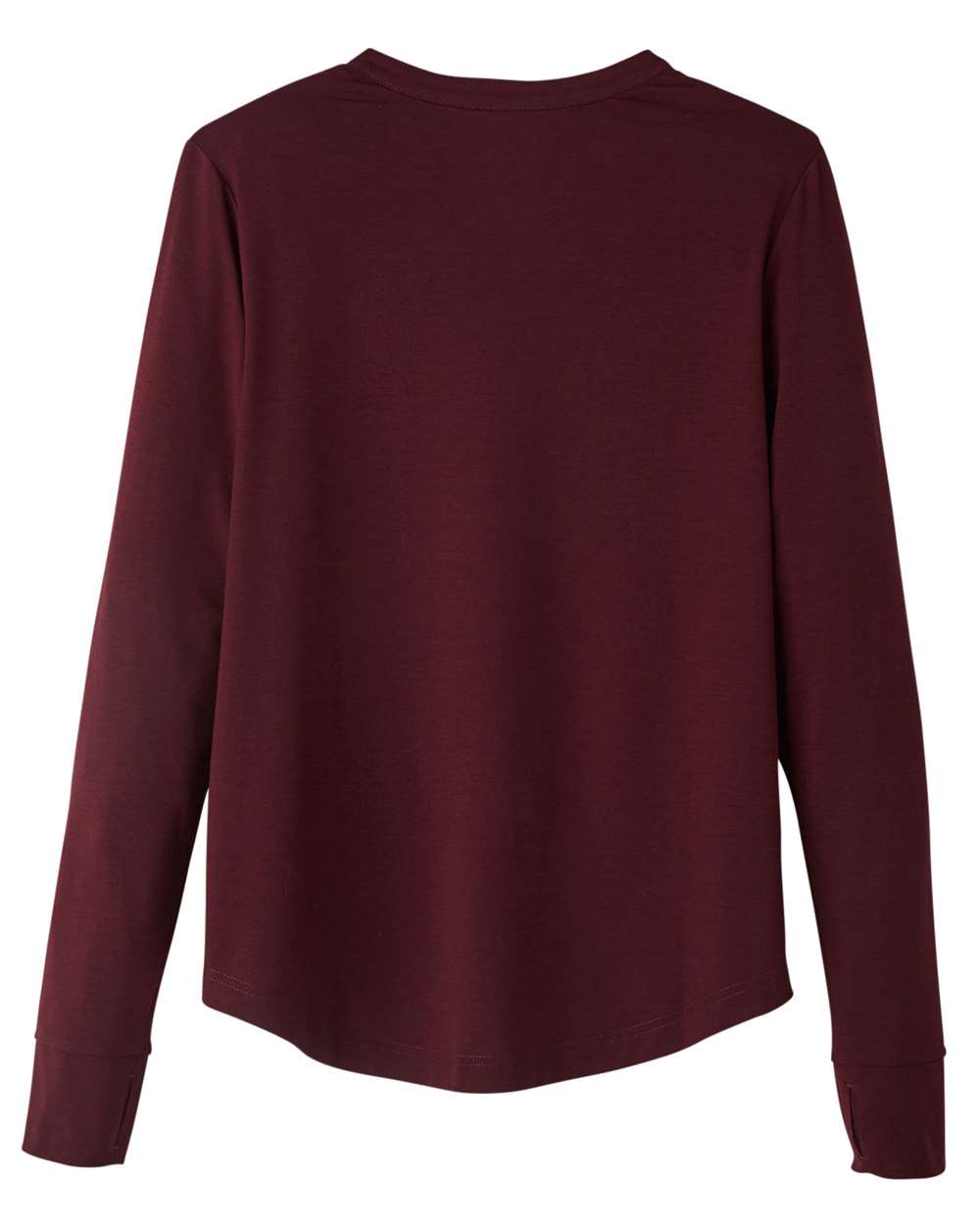 Women's JAQ Stretch Performance V-Neck Snap Pullover - Back - B171D3532 - Burgundy