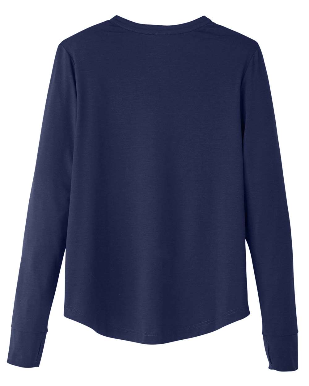 Women's JAQ Stretch Performance V-Neck Snap Pullover - Back - B171D3652 - Classic Navy