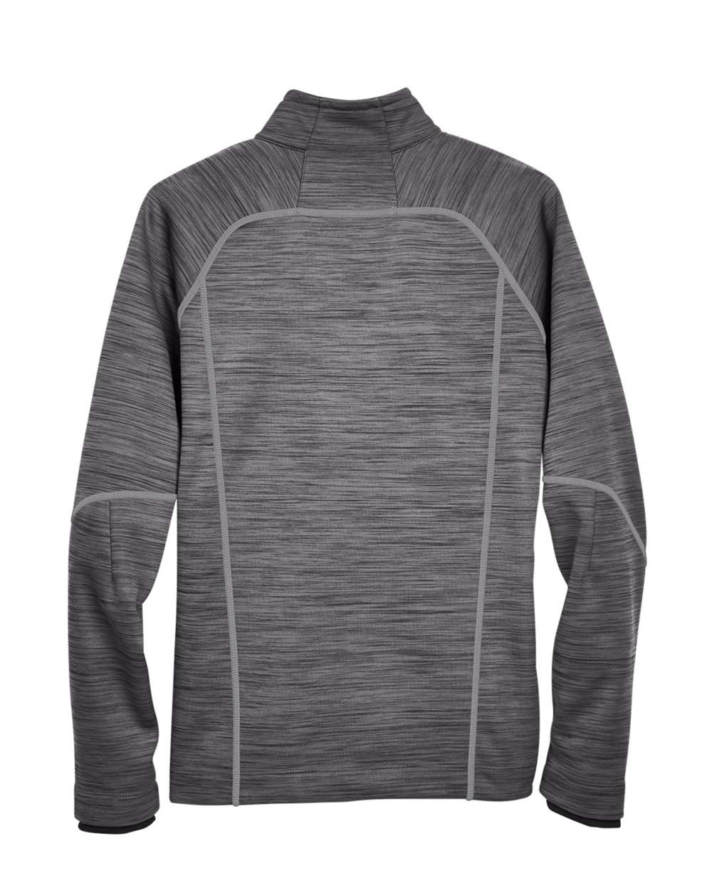 Men's Flux Mélange Bonded Fleece Jacket - Back - B269D3103 - Carbon/ Black