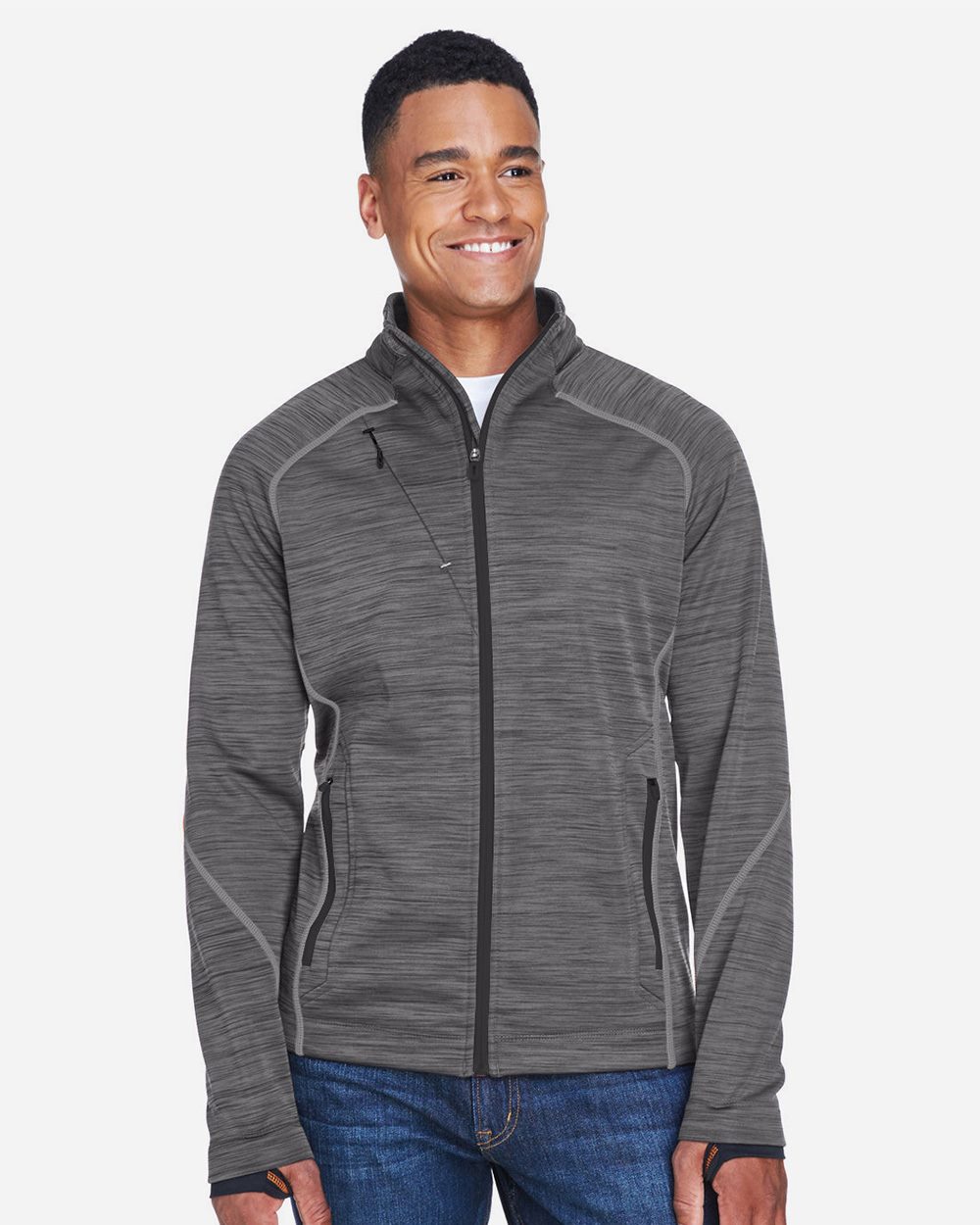 Men's Flux Mélange Bonded Fleece Jacket - styleImage