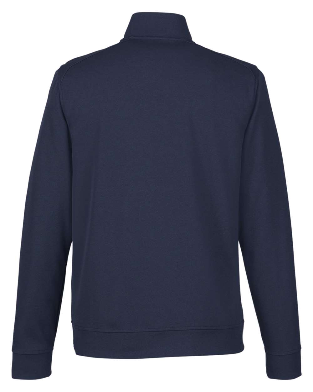 Men's Express Tech Performance Pique Quarter-Zip Pullover - Back - B176D3653 - Classic Navy