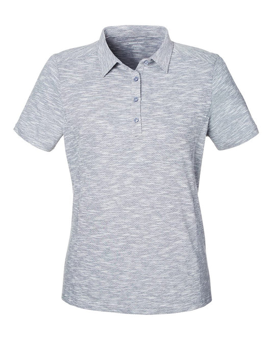 Women's Eclipse Jacquard Polo - Front - B167D3502 - Black Heather