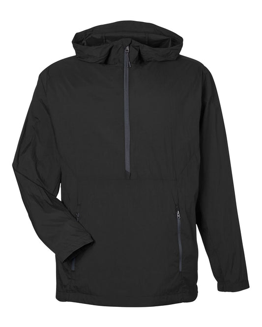 Men's Aura Lightweight Packable Anorak - Front - B213D3503 - Black/ Carbon