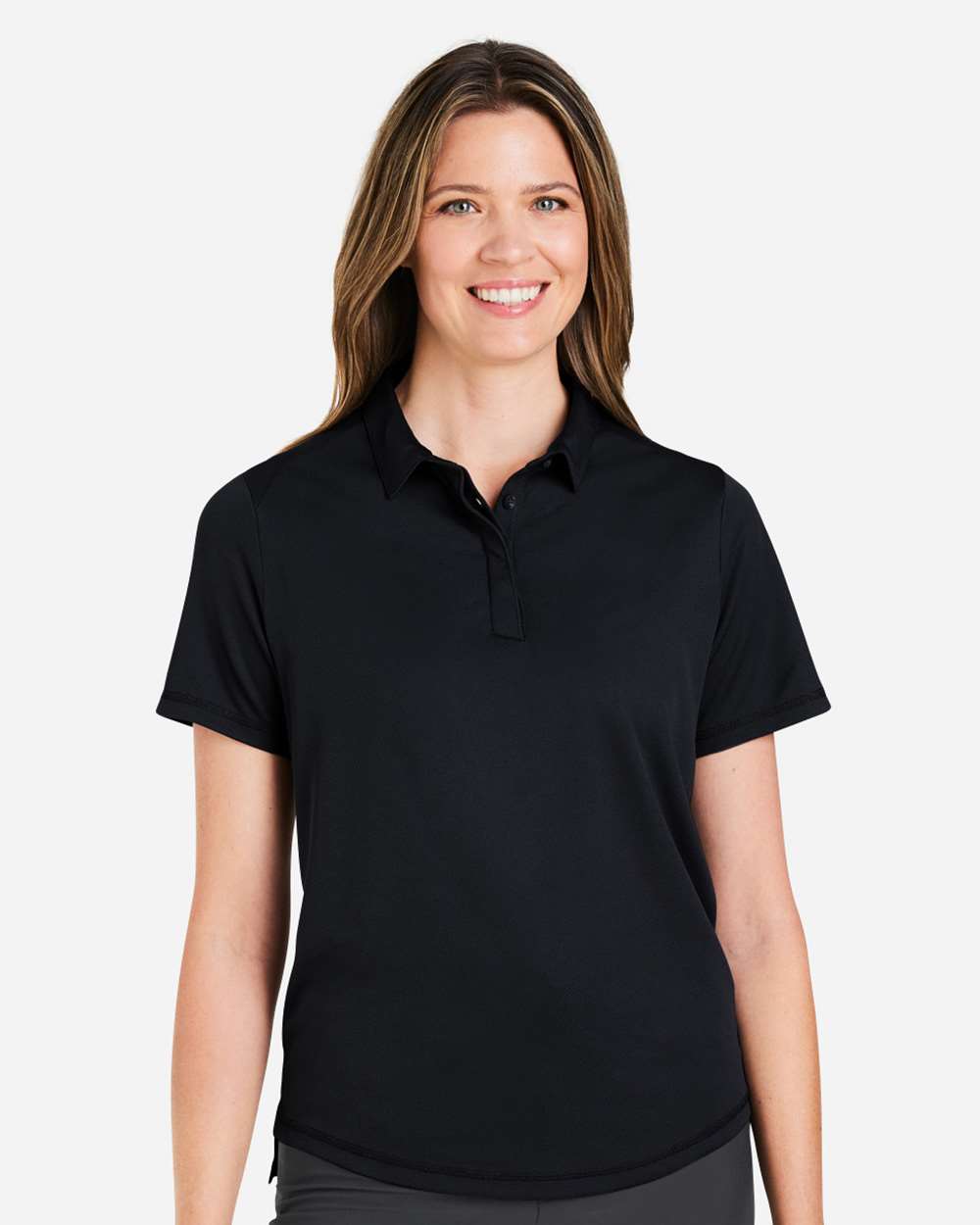 Women's Revive Coolcore® Polo - OnModelFront - B163D3502 - Black