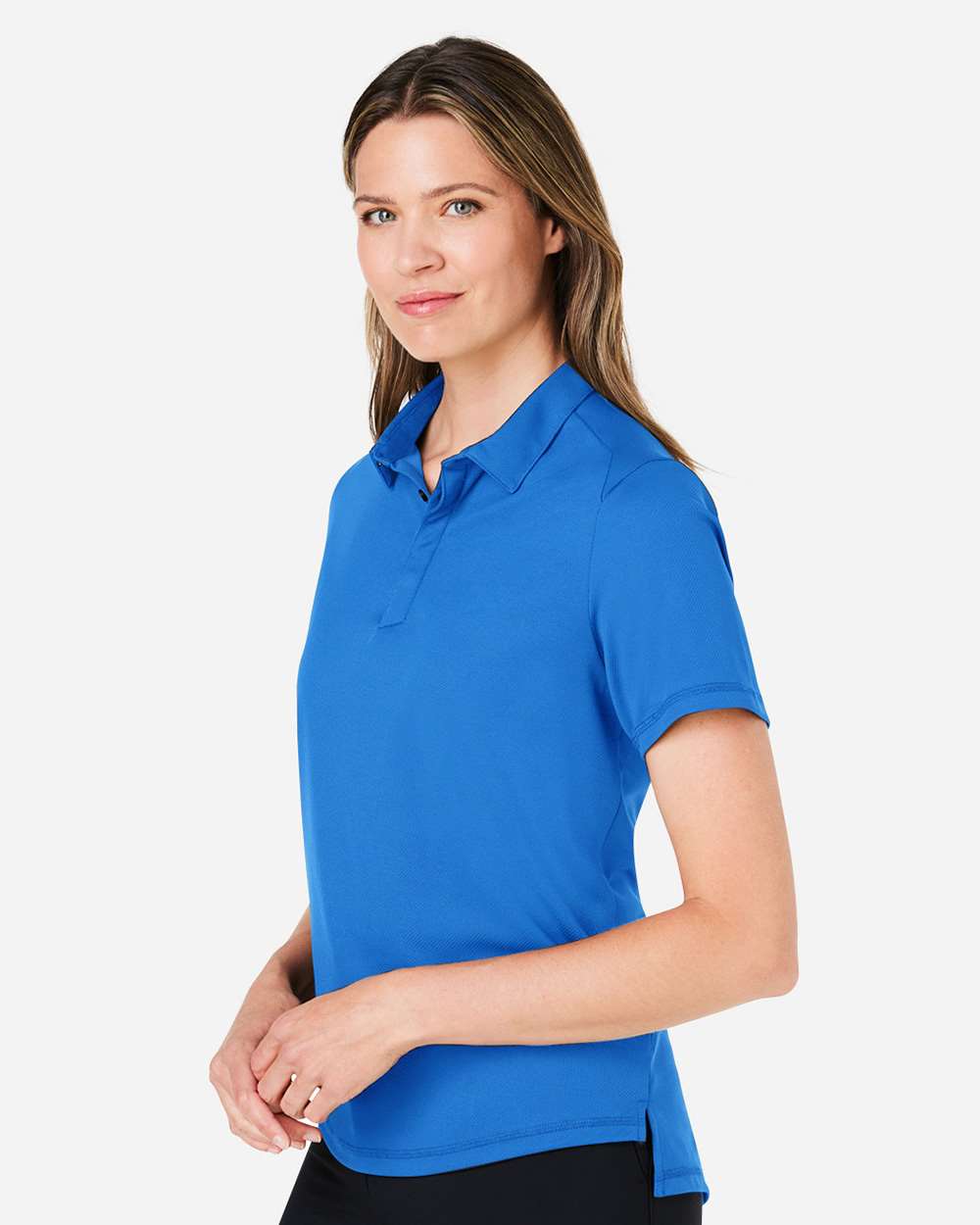 Women's Revive Coolcore® Polo - OnModelSide - B163D3102 - Light Nautical Blue