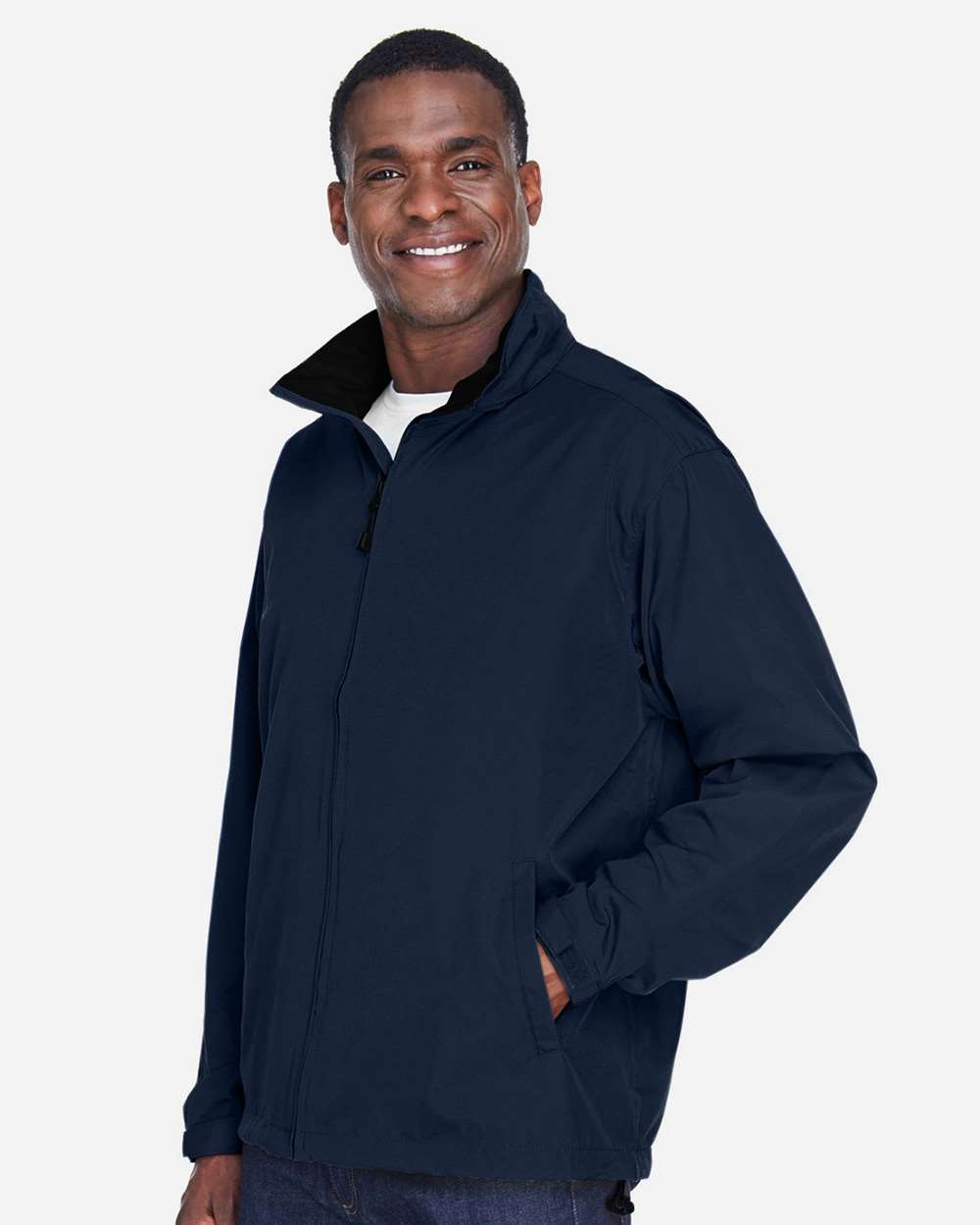 Men's Techno Lite Jacket - OnModelSide - B130D3652 - Midnight Navy
