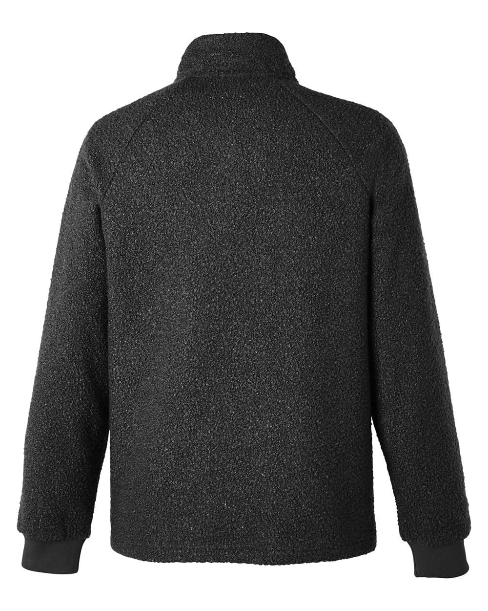 Men's Aura Sweater Fleece Quarter-Zip Pullover - Back - B199D3503 - Black/ Black