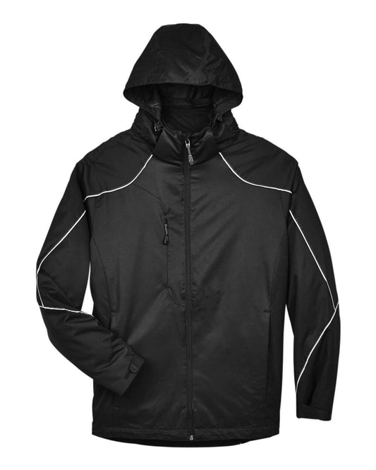 Men's Angle 3-In-1 Jacket with Bonded Fleece Liner - Front - B148D3504 - Black