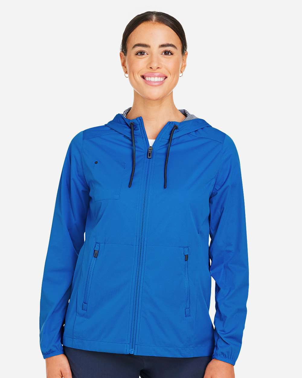 Women's Network Lightweight Jacket - OnModelFront - B212D3102 - Light Nautical Blue Heather