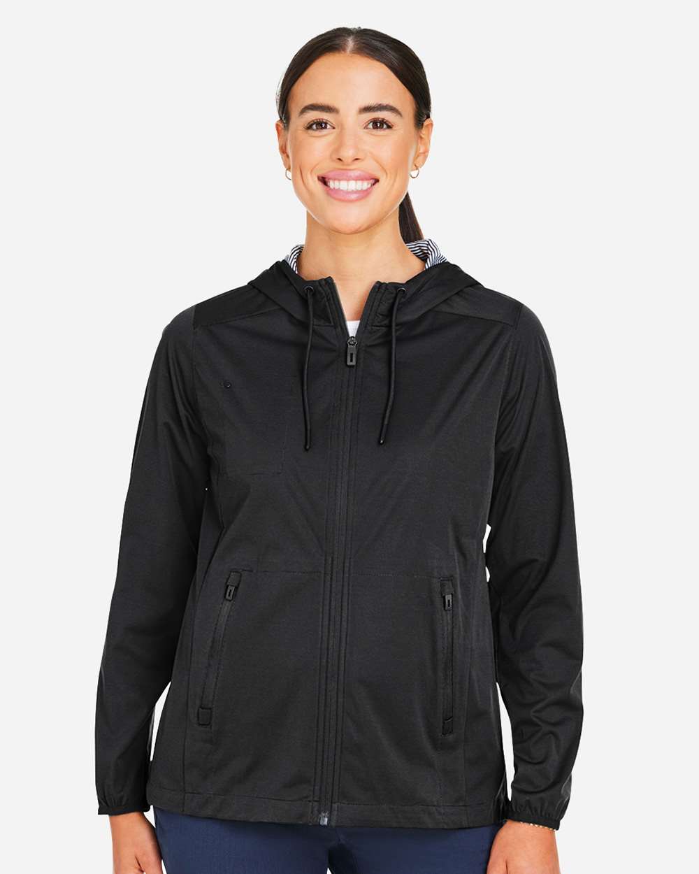 Women's Network Lightweight Jacket - OnModelFront - B212D3502 - Black Heather
