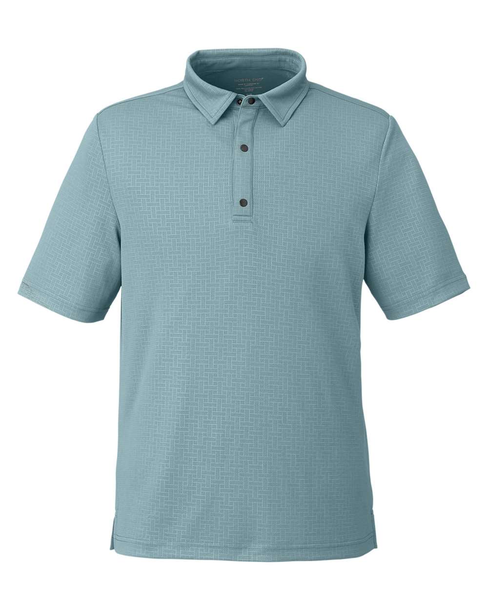 Men's Replay Recycled Pique Polo - Front - B159D3253 - Opal Blue