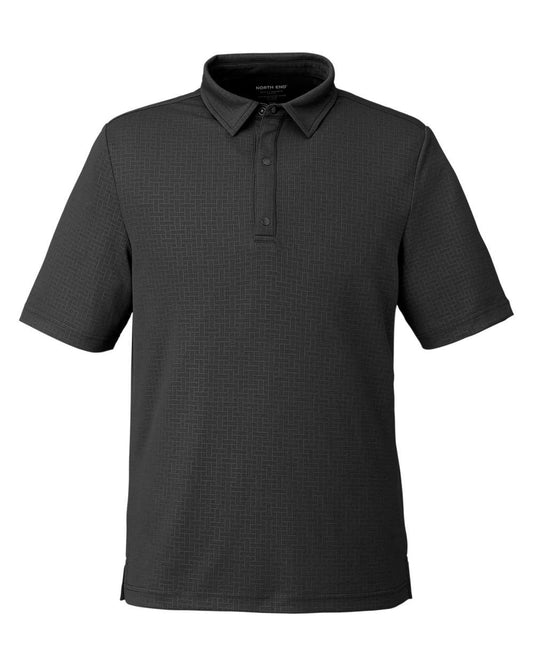 Men's Replay Recycled Pique Polo - Front - B159D3503 - Black