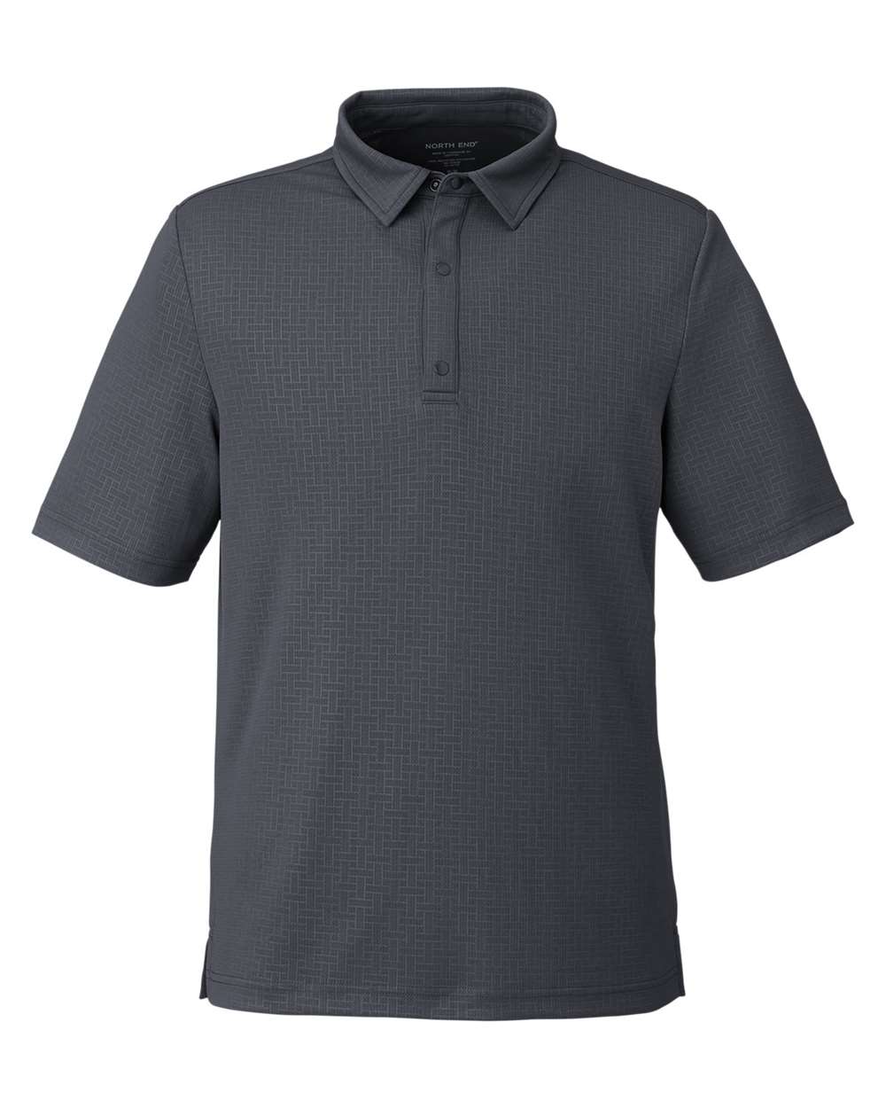 Men's Replay Recycled Pique Polo - Front - B159D3593 - Carbon