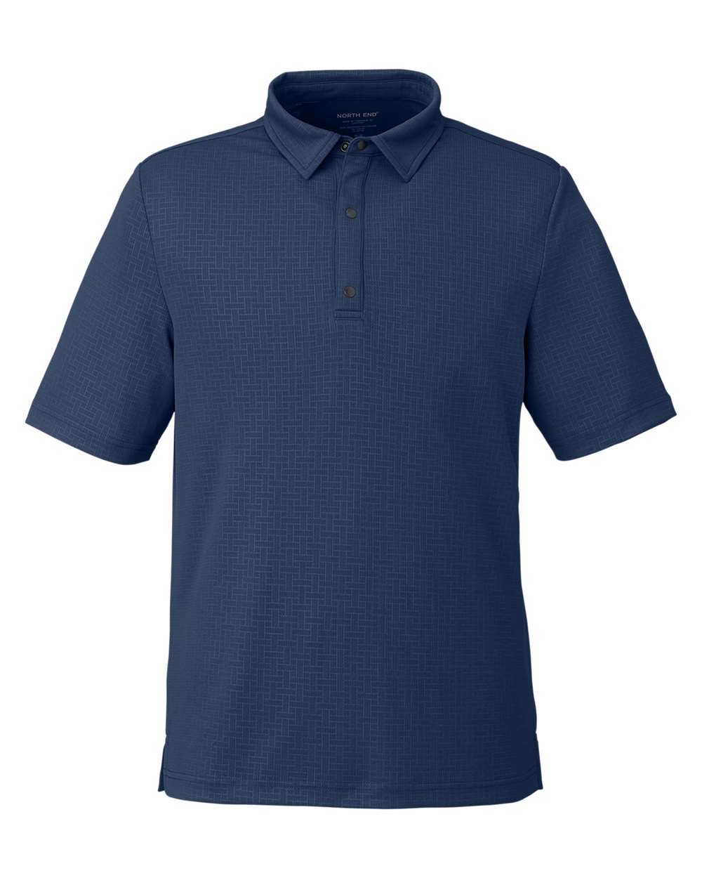 Men's Replay Recycled Pique Polo - Front - B159D3653 - Classic Navy