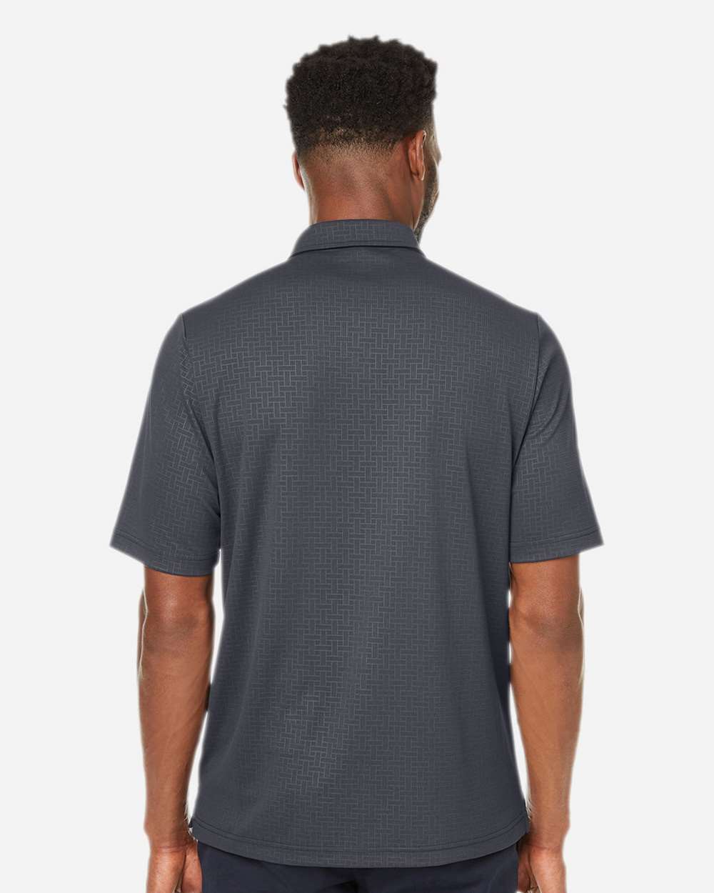 Men's Replay Recycled Pique Polo - OnModelBack - B159D3593 - Carbon