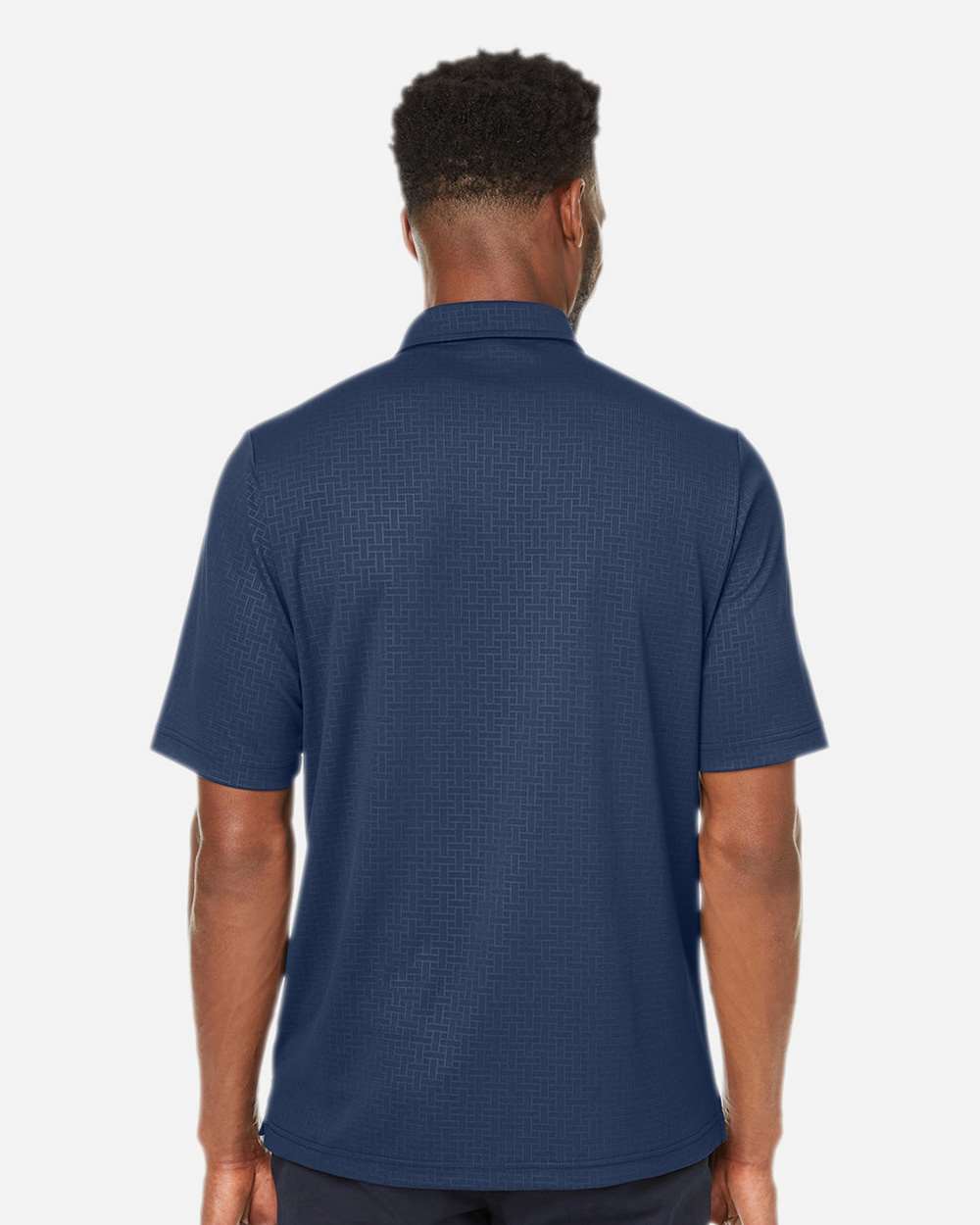 Men's Replay Recycled Pique Polo - OnModelBack - B159D3653 - Classic Navy