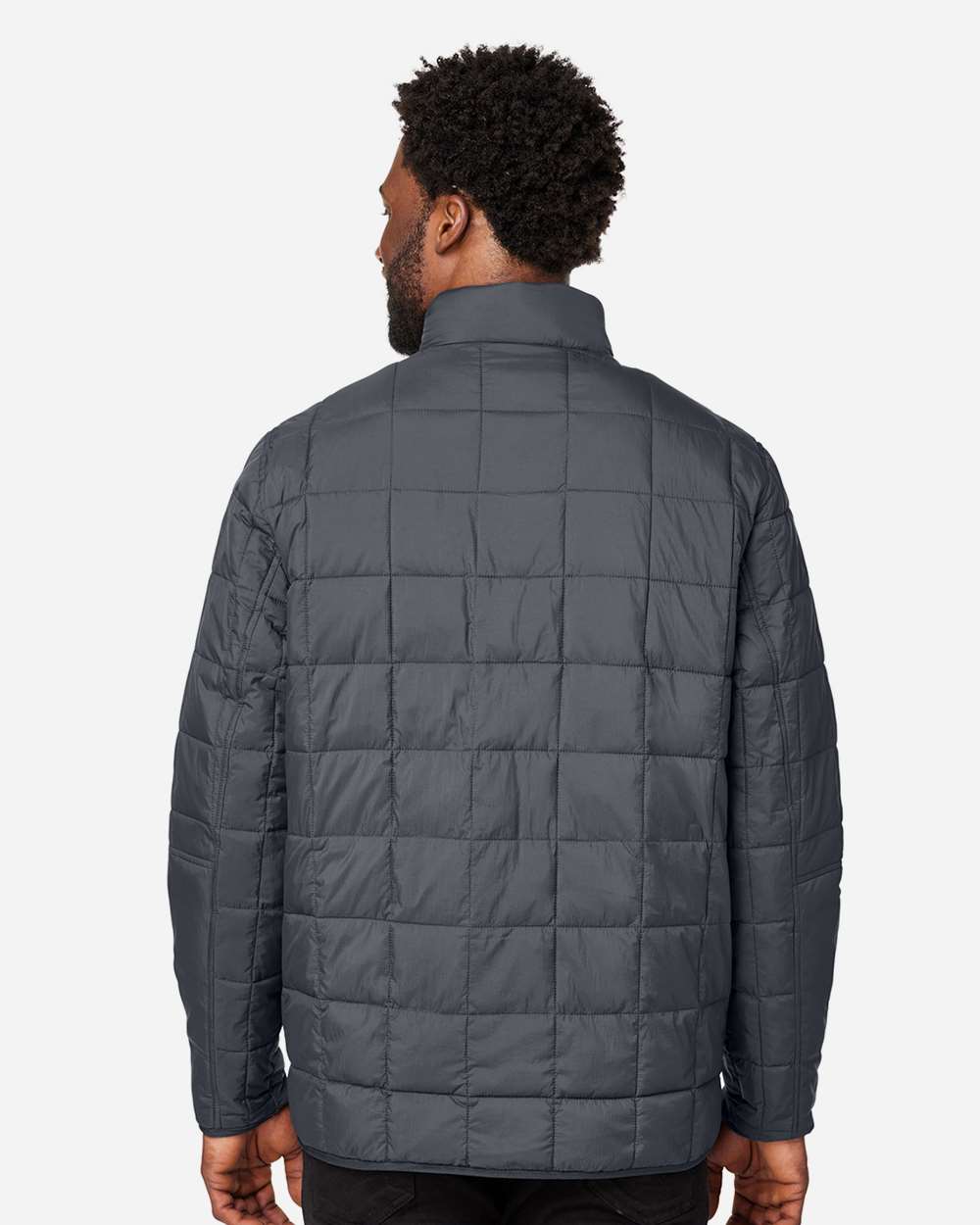 Unisex Aura Fleece-Lined Jacket - OnModelBack - B205D3592 - Carbon