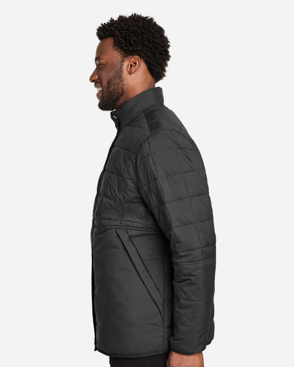 Unisex Aura Fleece-Lined Jacket - OnModelSide - B205D3502 - Black