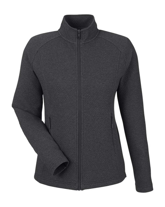 Women's Spirit Textured Full-Zip - Front - B210D3502 - Black Heather