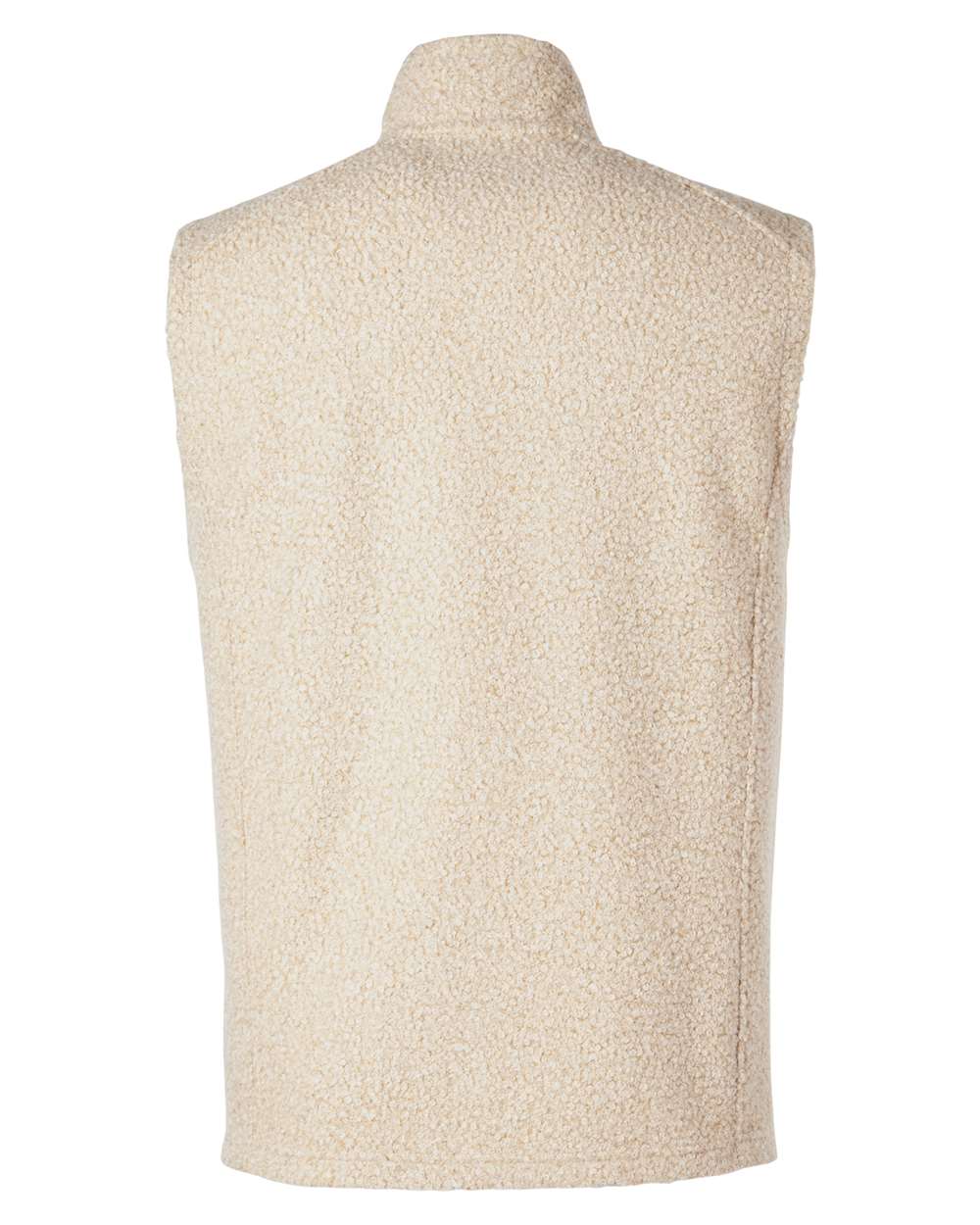 Men's Aura Sweater Fleece Vest - Back - B201D3243 - Oatmeal Heather/ Teak