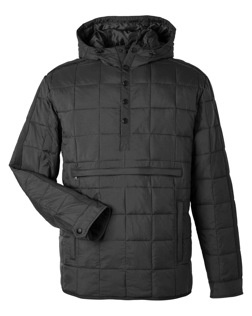 Unisex Aura Packable Anorak - Front - B206D3502 - Black