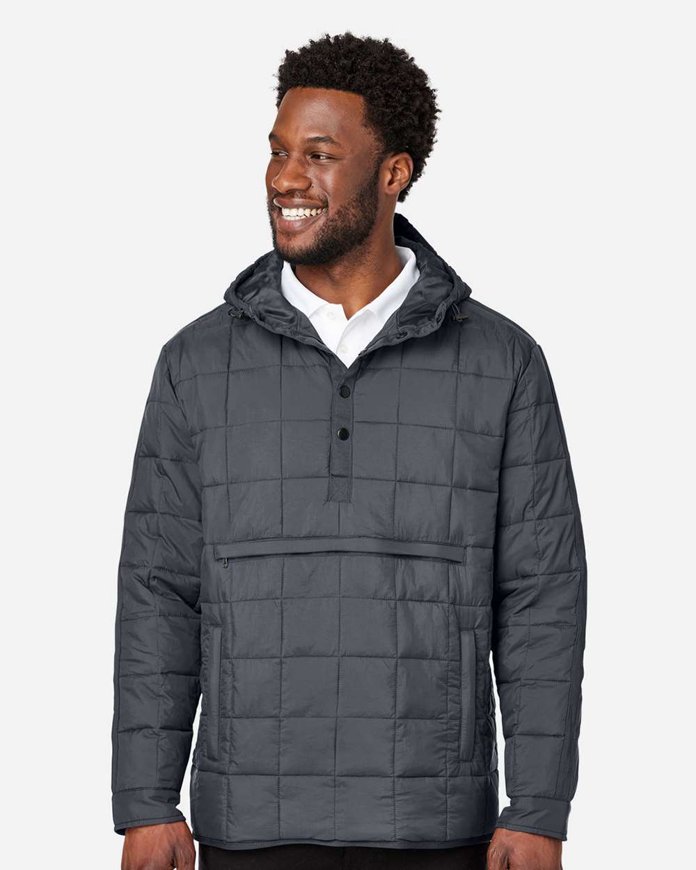 Unisex Aura Packable Anorak - OnModelFront - B206D3592 - Carbon