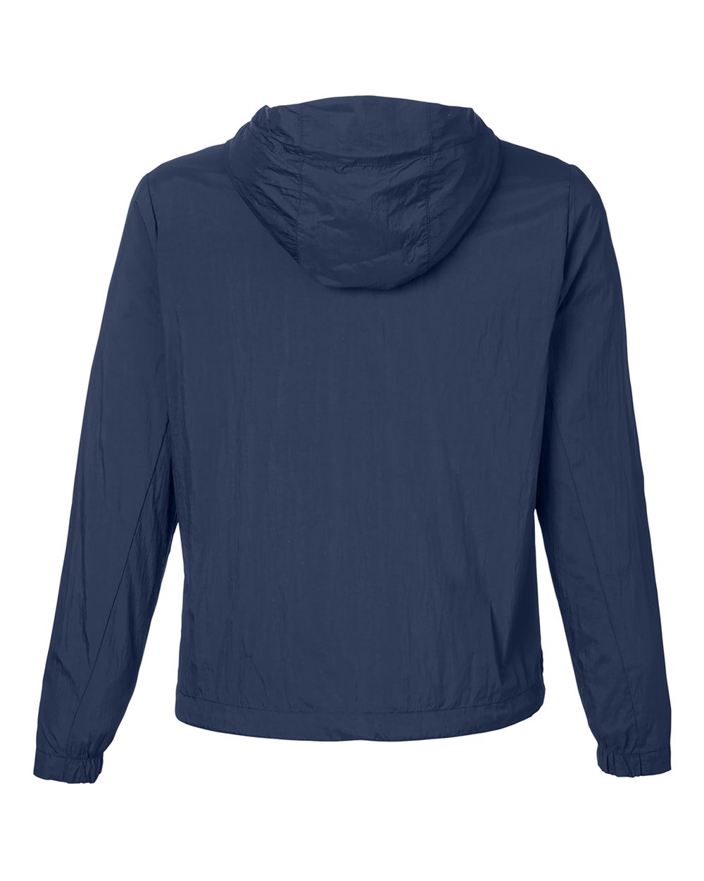Women's Aura Lightweight Packable Anorak - Back - B214D3652 - Classic Navy/ Carbon