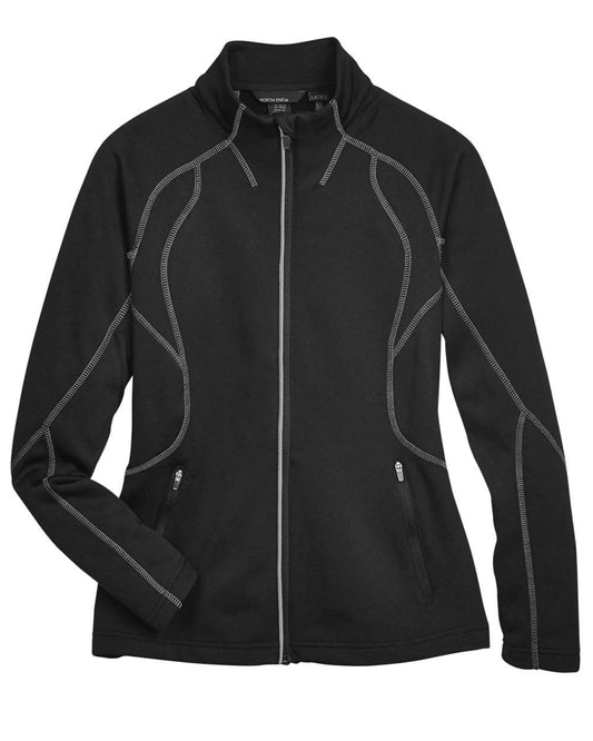 Women's Gravity Performance Fleece Jacket - Front - B114D3502 - Black