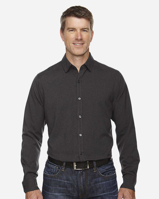 Men's Melange Performance Shirt - OnModelFront - B232D3593 - Carbon Heather