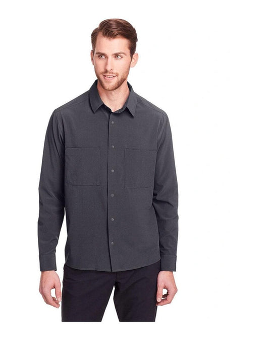 Men's Borough Stretch Performance Shirt - OnModelFront - B180D3593 - Carbon