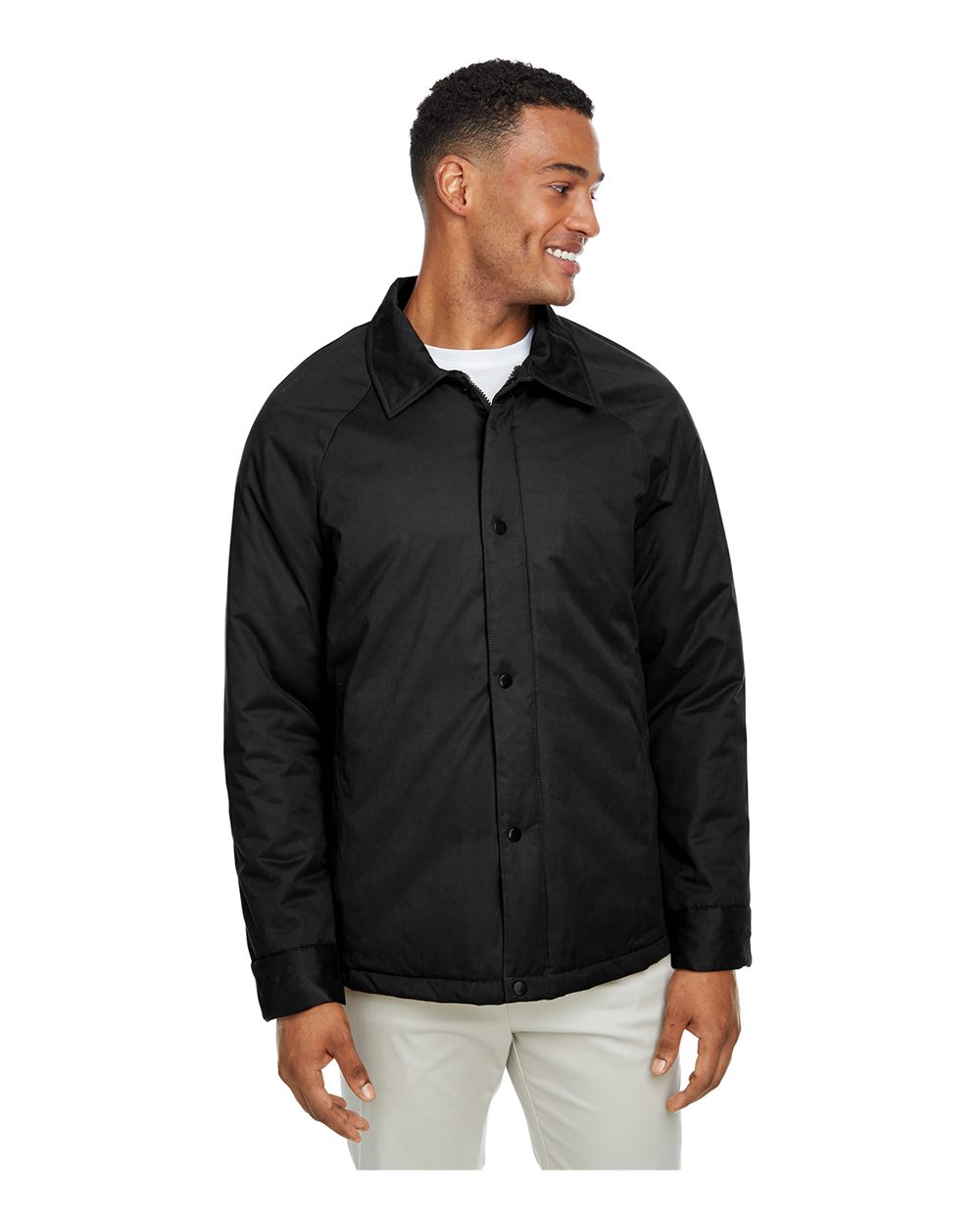 Unisex Apex Coach Jacket - OnModelFront - B204D3502 - Black