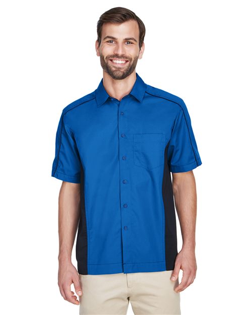 Men's Fuse Colorblock Short Sleeve Twill Shirt - styleImage