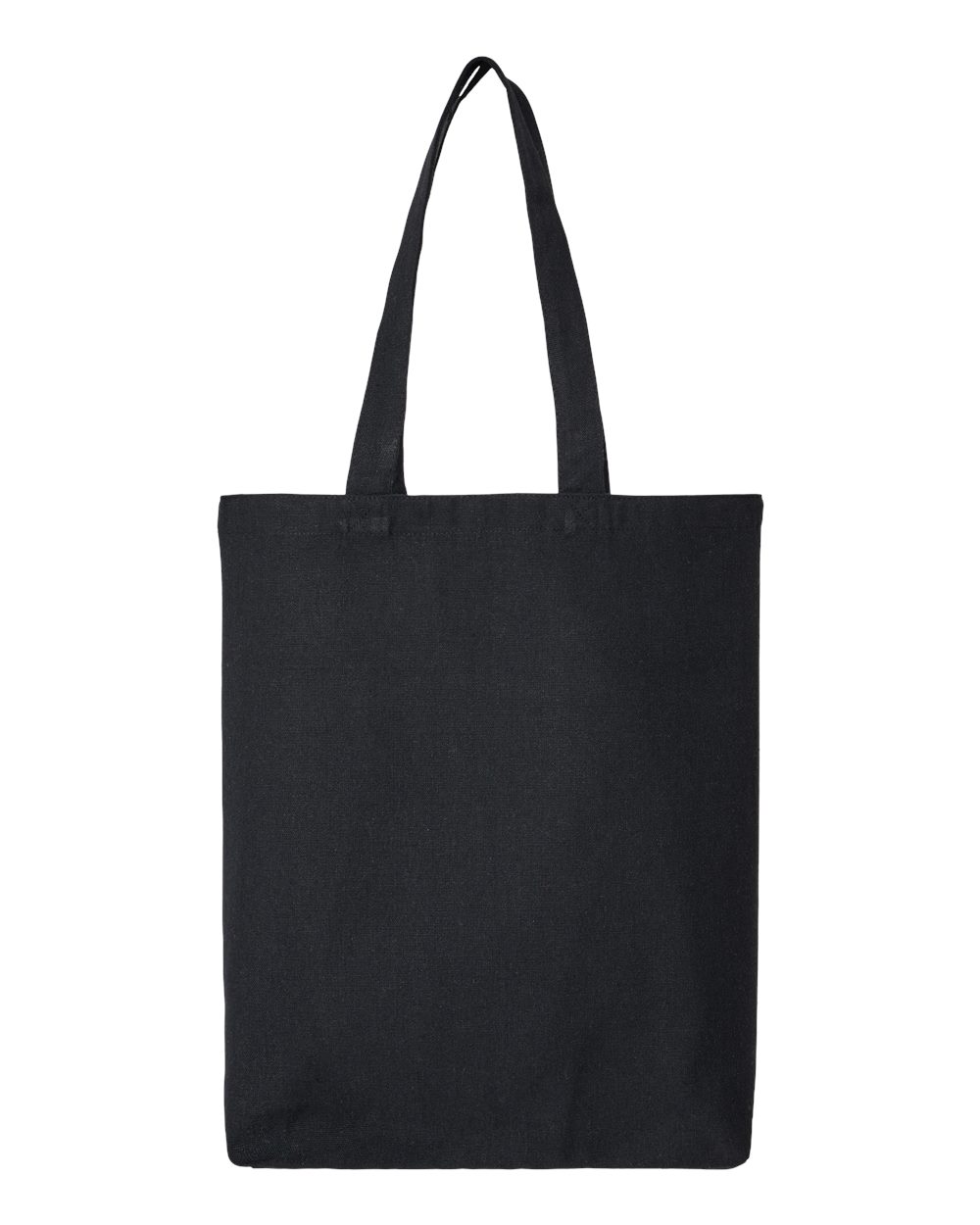 Midweight Recycled Gusseted Tote - Front - B09166500 - Recycled Black