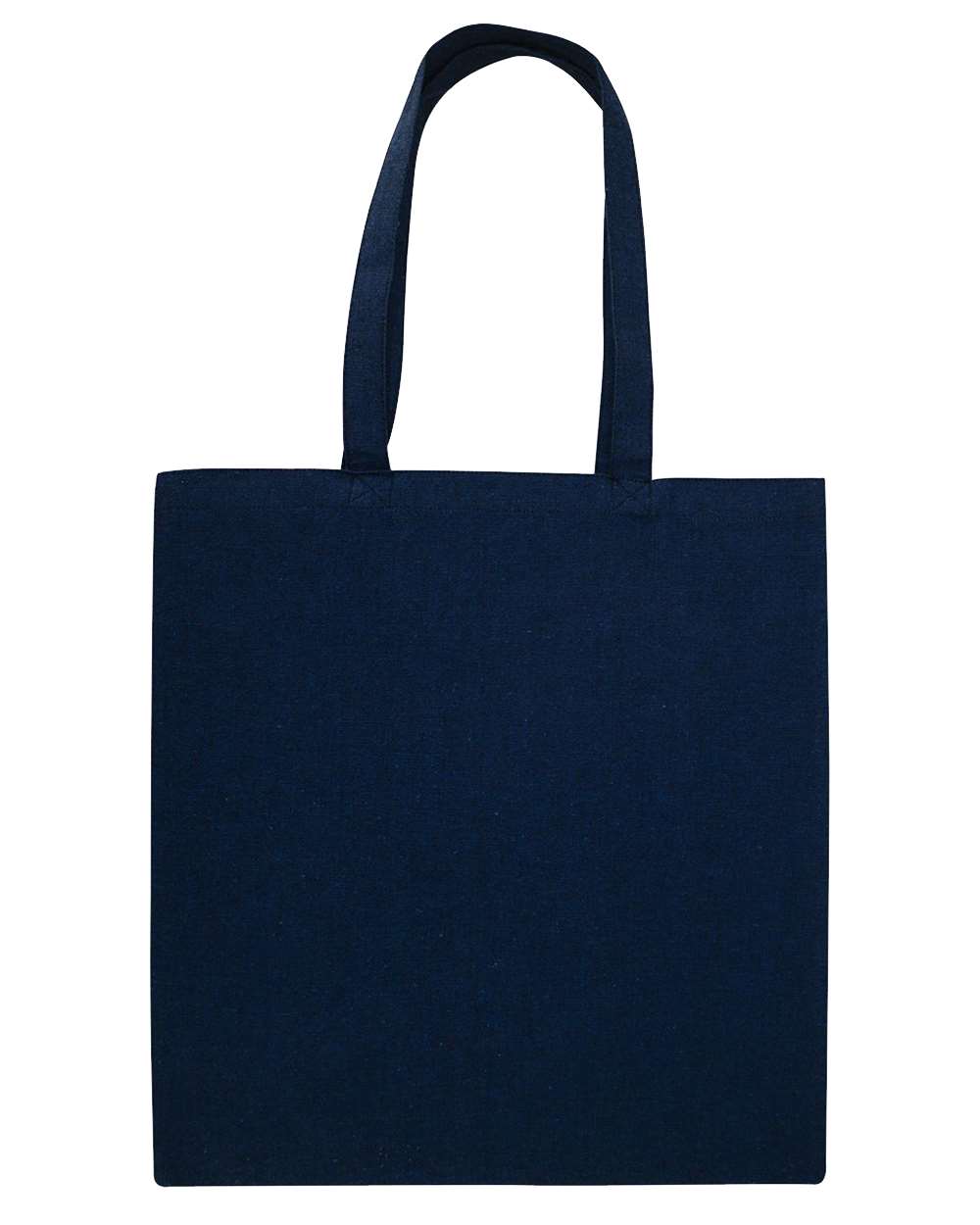 Midweight Recycled Tote Bag - Back - B09266650 - Heather Navy