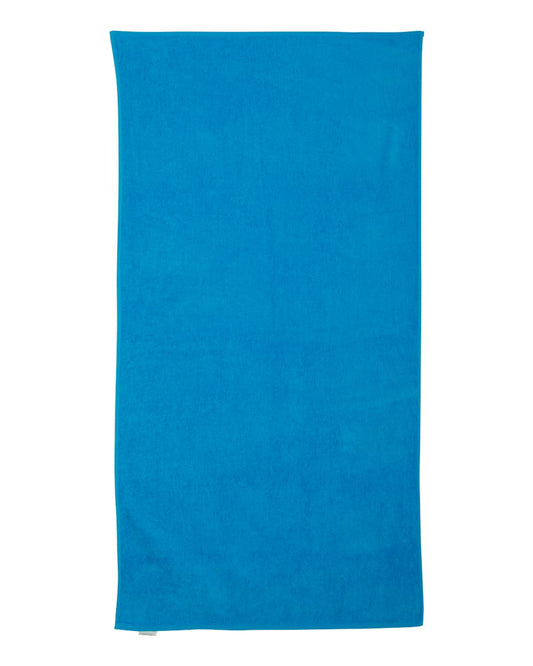 Value Beach Towel - Front - B62166050 - Aqua