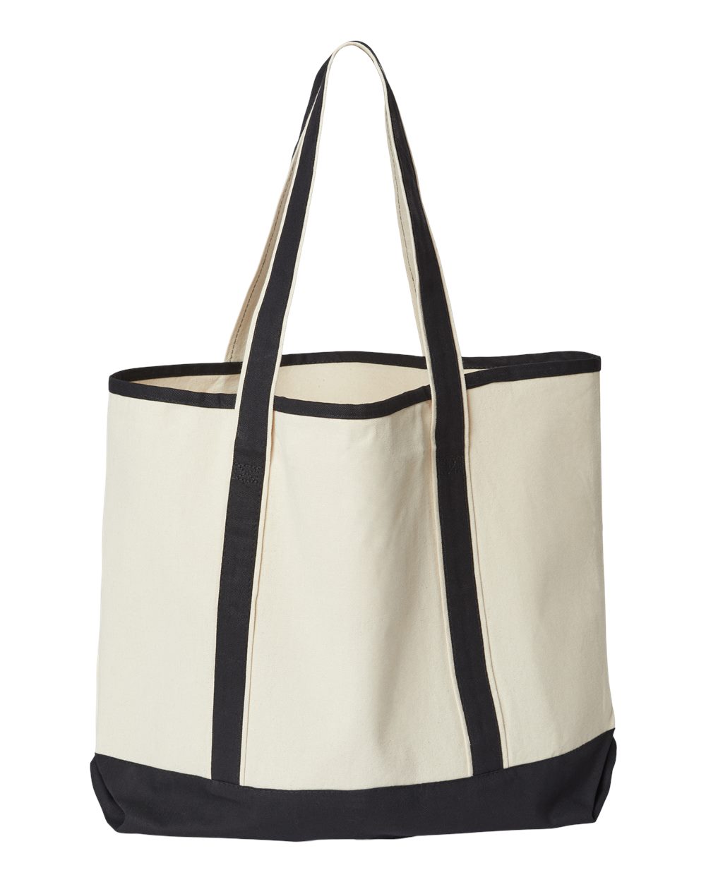 Promotional Heavyweight Large Beach Tote - Back - B10366500 - Natural/ Black