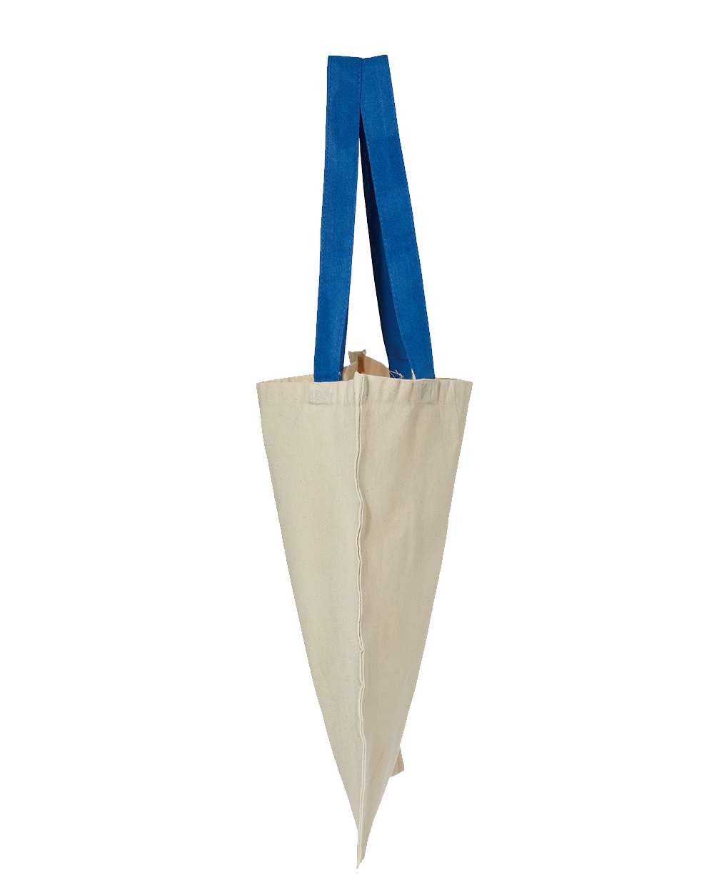 Contrast-Color Handle Tote - DirectSide - B10566750 - Natural/ Royal