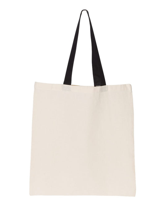 Contrast-Color Handle Tote - Front - B10566500 - Natural/ Black