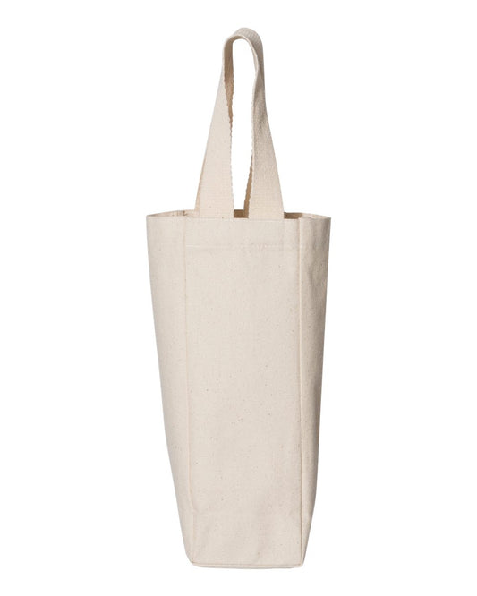 Single Wine Tote - Front - B11166240 - Natural