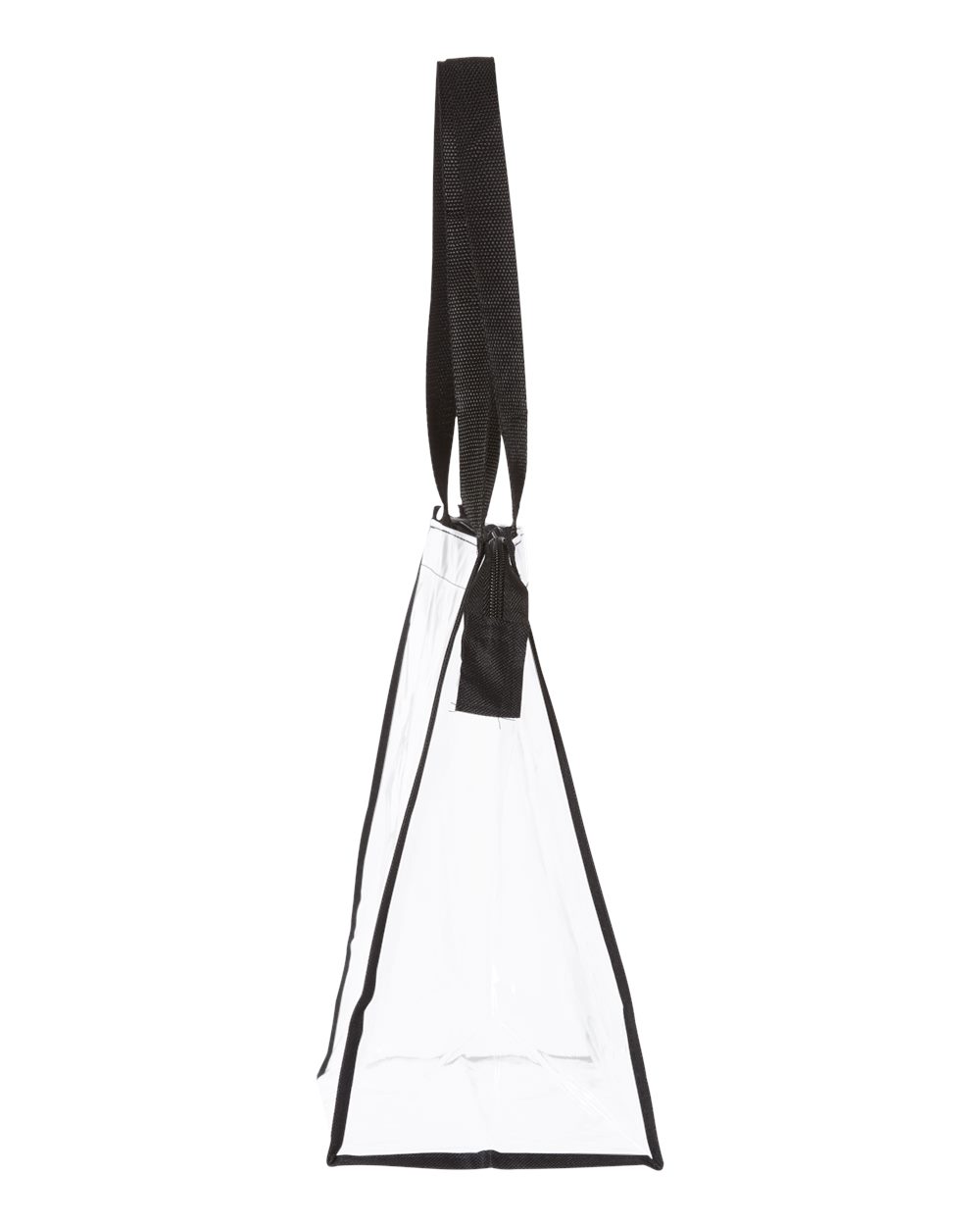 OAD Clear Zippered Tote with Full Gusset - DirectSide - B01066500 - Black