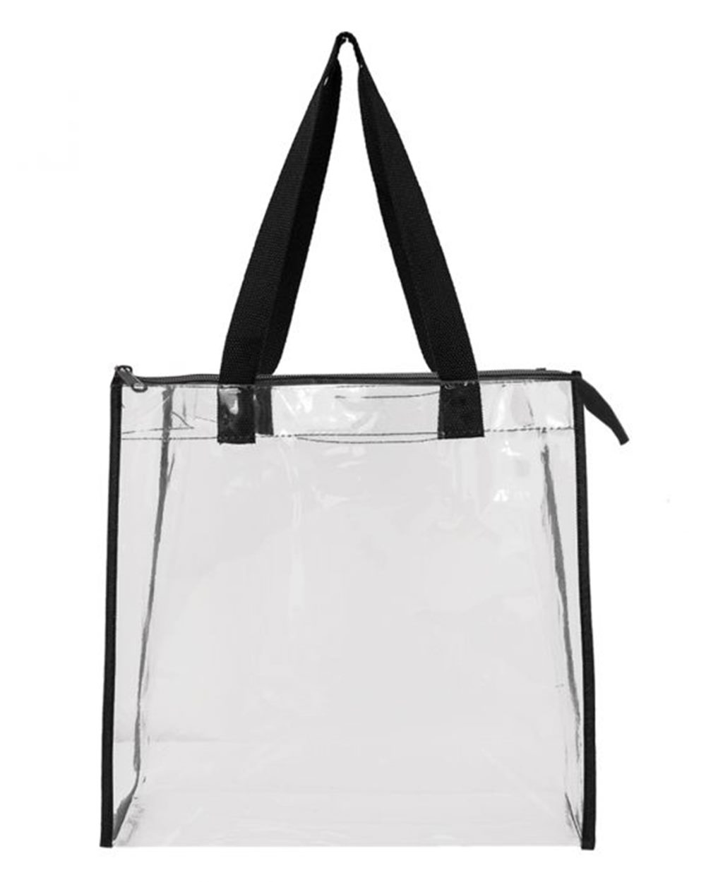 OAD Clear Zippered Tote with Full Gusset - styleImage