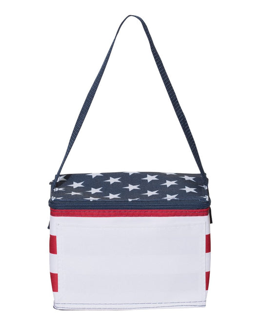 Americana Cooler - Front - B06266700 - Red/ White/ Blue